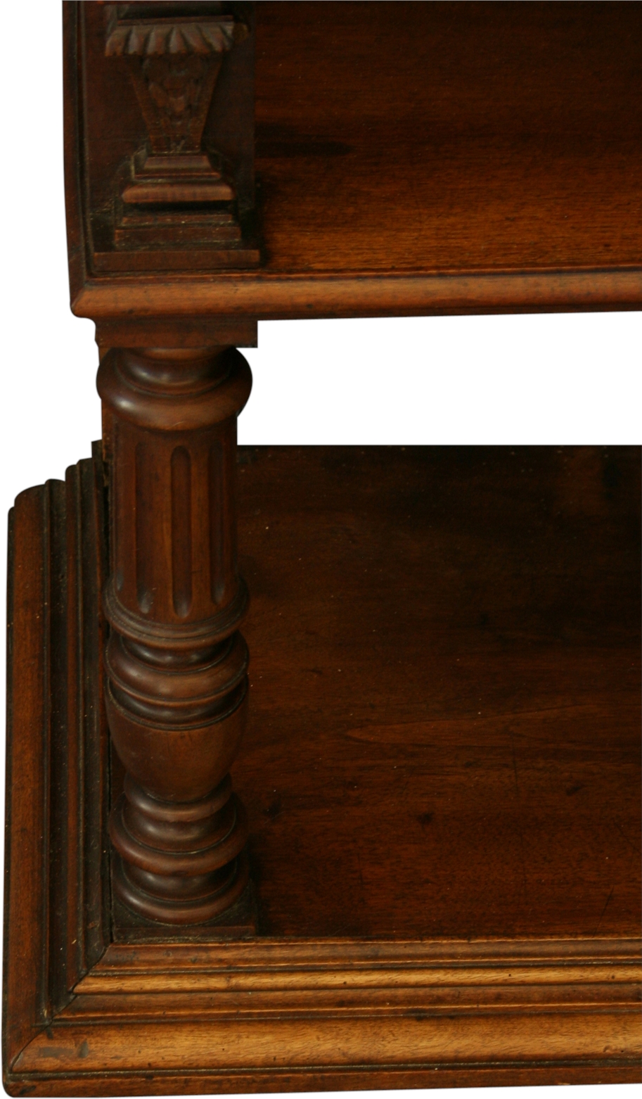 Antique French Server, Walnut, Red Marble, Architectural, Hand Carved, 1900-Image 13