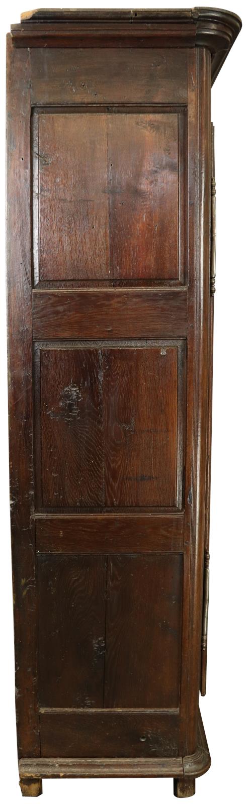 Armoire Antique French Provincial Very Old 1790 Oak Wood Peg Construction Heart -Image 10