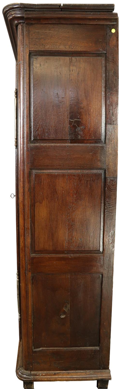 Armoire Antique French Provincial Very Old 1790 Oak Wood Peg Construction Heart -Image 14