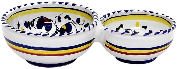 Bowl Deruta Majolica Orvieto Rooster Blue Ceramic Dishwasher Safe Handmade-Image 3