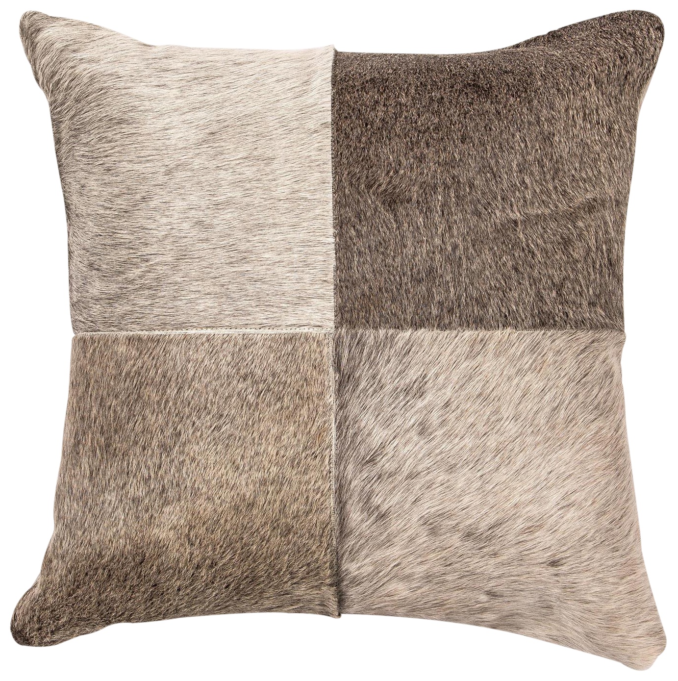 A light brown throw pillow. 