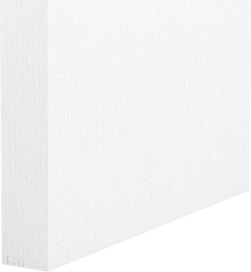 Bench BUNGALOW 5 H-Shape White Lacquer Natural Linen Cushion Heavy Raffia-Image 3