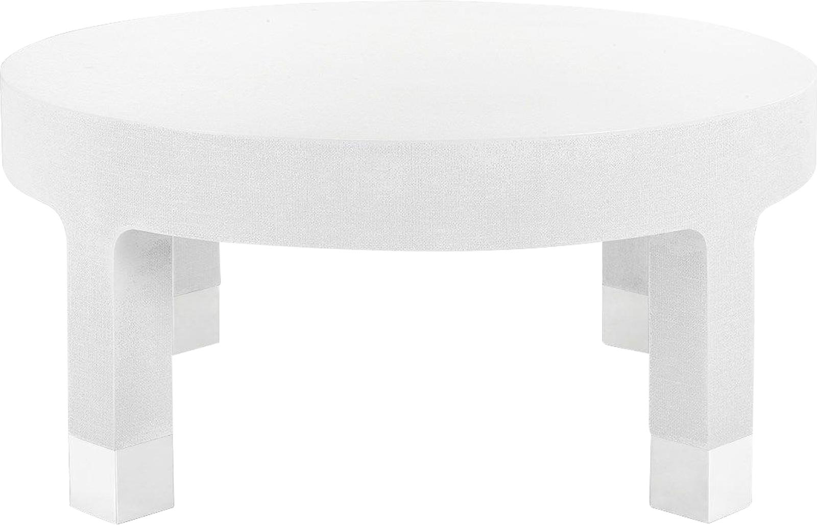 Coffee Table Cocktail BUNGALOW 5 DAKOTA Modern Contemporary Round Pull-Image 1