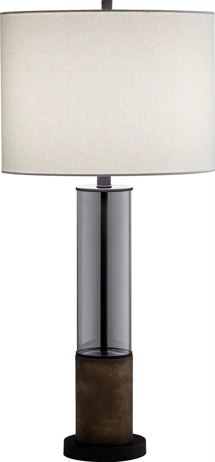 Table Lamp CYAN DESIGN COLOSSUS Modern Contemporary 1-Light Clear White Shade-Image 2