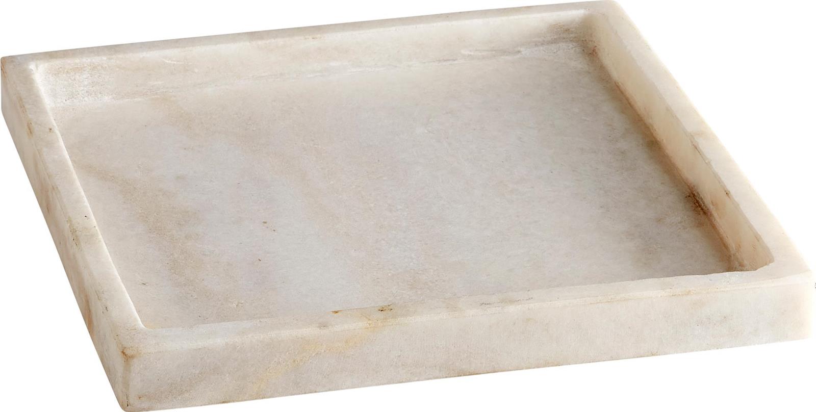 Tray CYAN DESIGN BIANCASTRA White Marble-Image 1