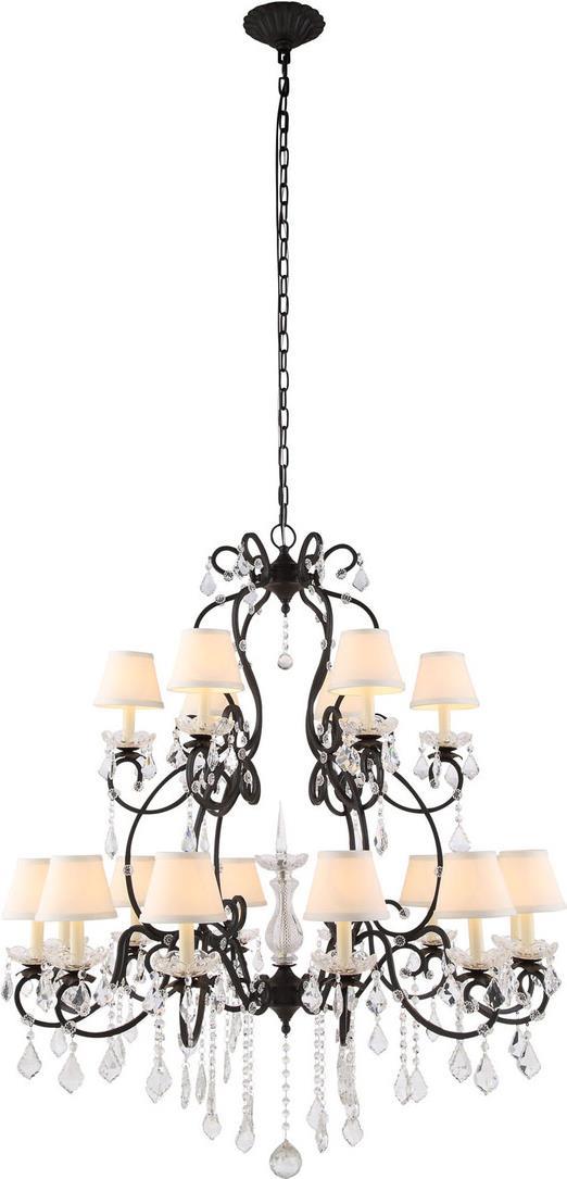 Chandelier DIANA Transitional Crystal Vintage Bronze Metal Wire Royal-Cut-Image 1