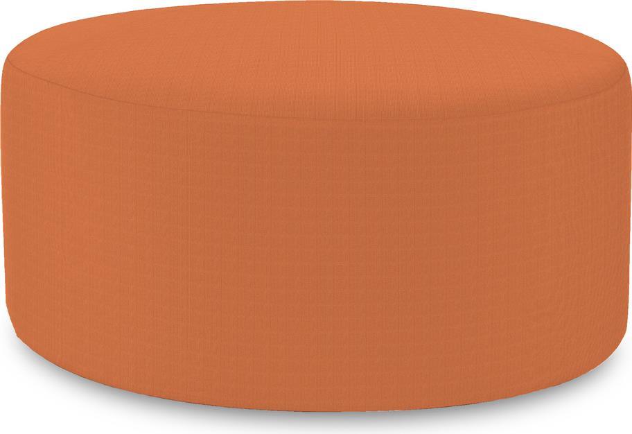 Universal Ottoman HOWARD ELLIOTT SEASCAPE Round 36-In Canyon Orange Sunbrella-Image 1