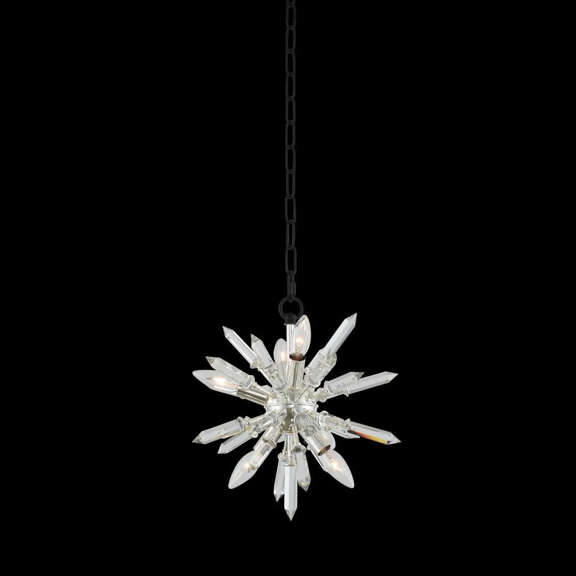 Pendant Light KALCO ANGELO Modern Classic Spike Open Orb 6-Light Polished-Image 1