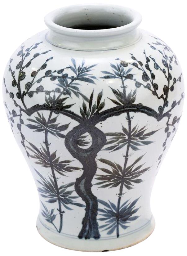 Jar Vase YUAN DYNASTY Bamboo Flared Rim Colors May Vary White Black Variable-Image 2