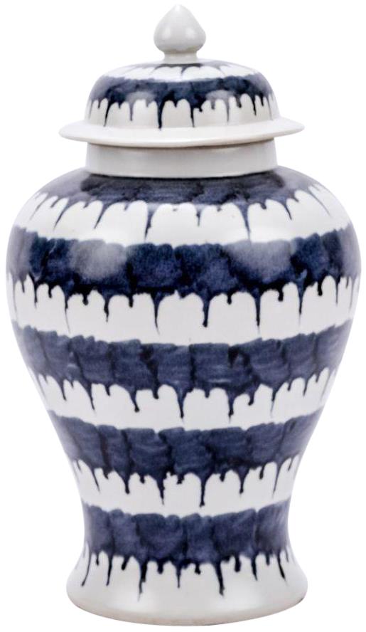 Temple Jar Vase Drip Lamp Colors May Vary White Blue Variable Porcelain-Image 1