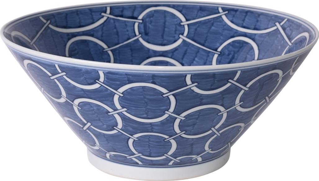 Bowl Circle Colors May Vary Indigo Blue Variable Ceramic Handmade H-Image 1