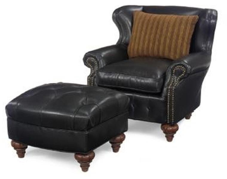 Accent Chair Occasional Traditional Antique Ebony Black Poly Fiber Seat Fill-Image 1