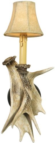 Wall Sconce Right Deer Antler Rustic Mountain Hand Cast Resin OK Casting-Image 1