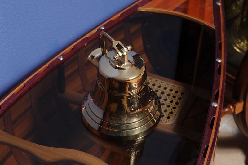 Ship Bell Traditional Antique Titanic Bulkhead Mount Bracket 6-In Gold Bra-Image 8