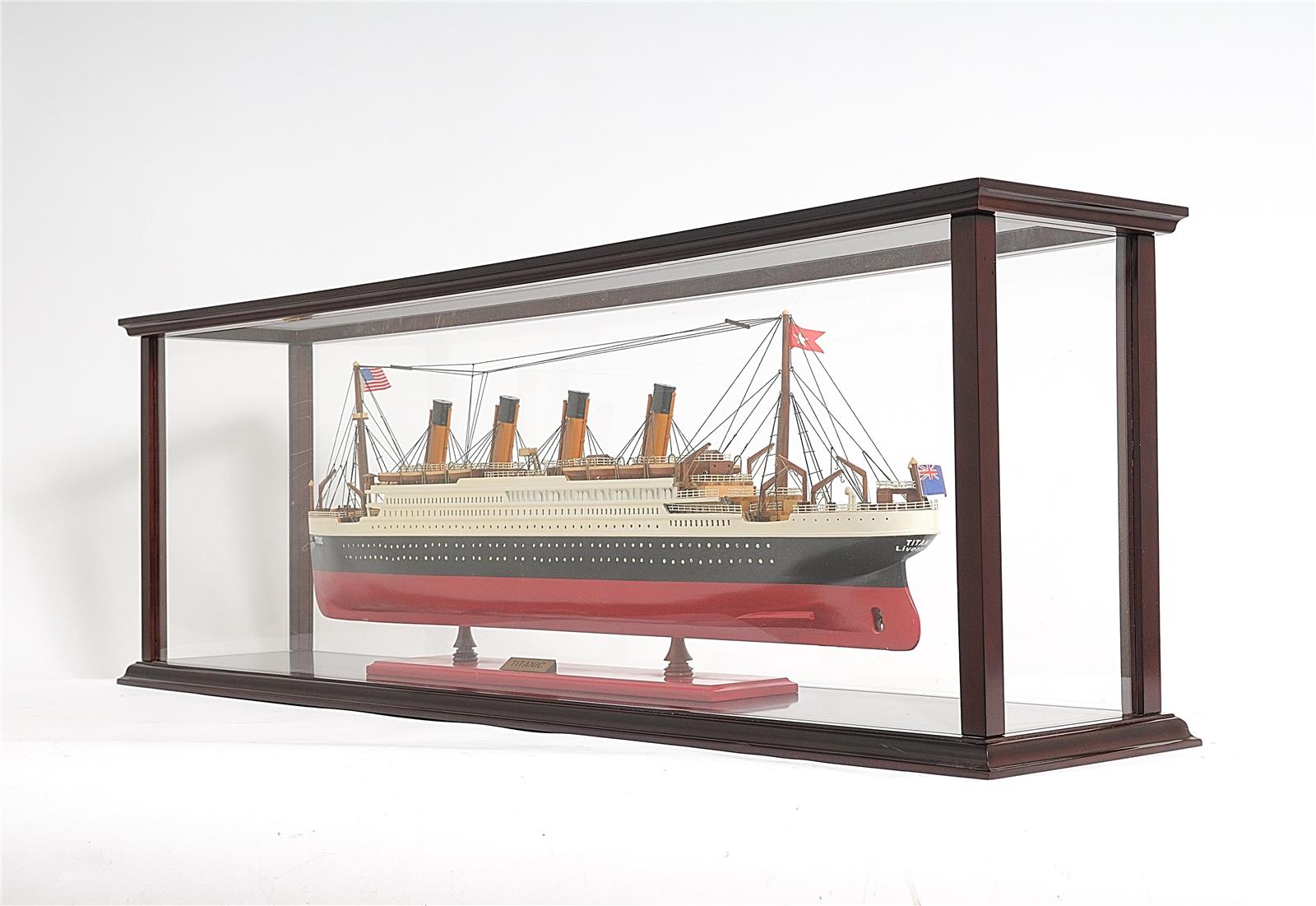 Display Case Traditional Antique For Cruise Liner Glass Model Not Inclu-Image 10