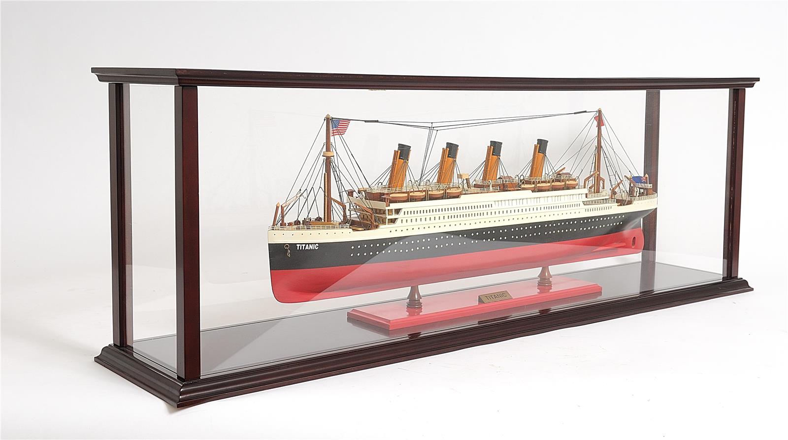 Display Case Traditional Antique For Cruise Liner Glass Model Not Inclu-Image 11