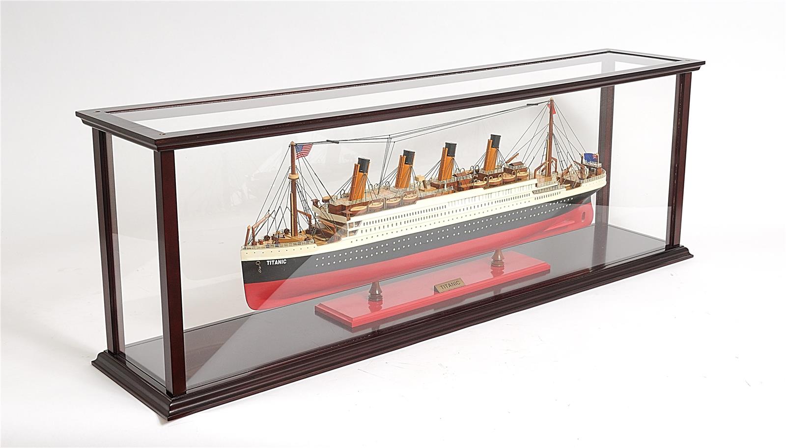 Display Case Traditional Antique For Cruise Liner Glass Model Not Inclu-Image 5