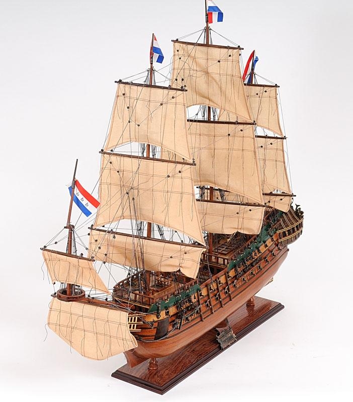 Ship Model Watercraft Traditional Antique Friesland Boats Sailing Medium Wood-Image 14