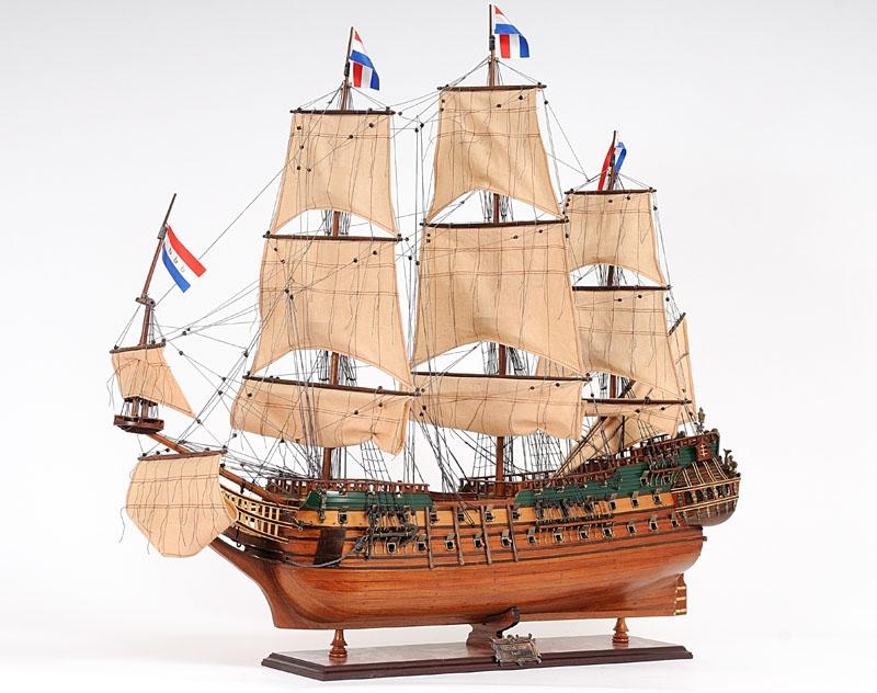 Ship Model Watercraft Traditional Antique Friesland Boats Sailing Medium Wood-Image 15