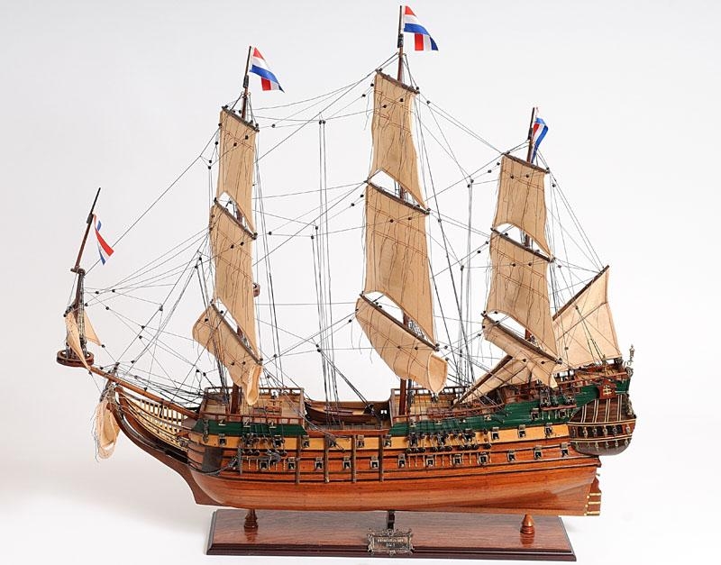 Ship Model Watercraft Traditional Antique Friesland Boats Sailing Medium Wood-Image 2