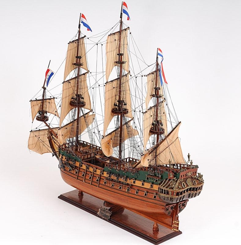 Ship Model Watercraft Traditional Antique Friesland Boats Sailing Medium Wood-Image 3