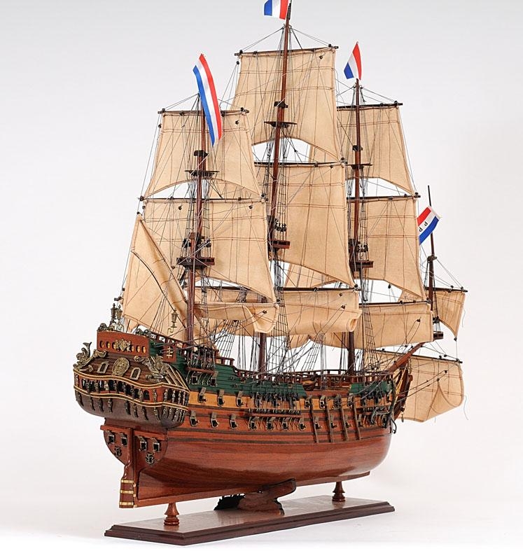 Ship Model Watercraft Traditional Antique Friesland Boats Sailing Medium Wood-Image 5