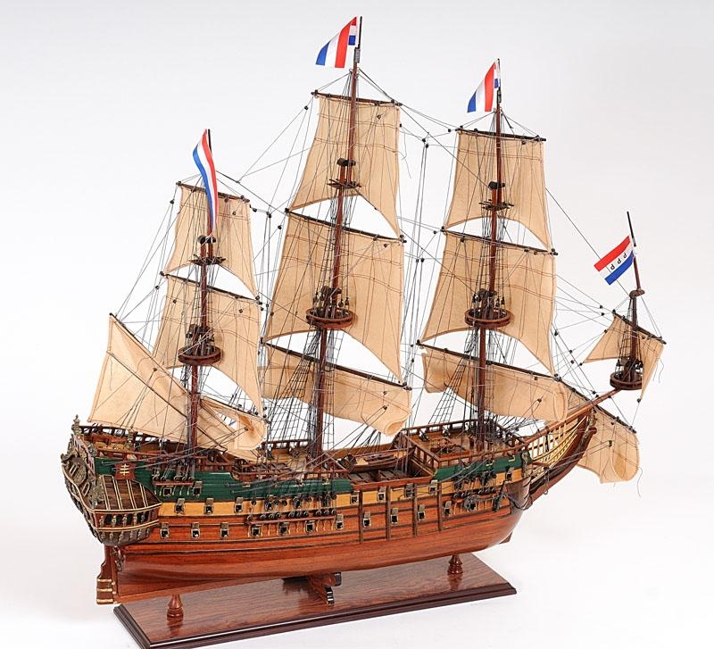 Ship Model Watercraft Traditional Antique Friesland Boats Sailing Medium Wood-Image 7