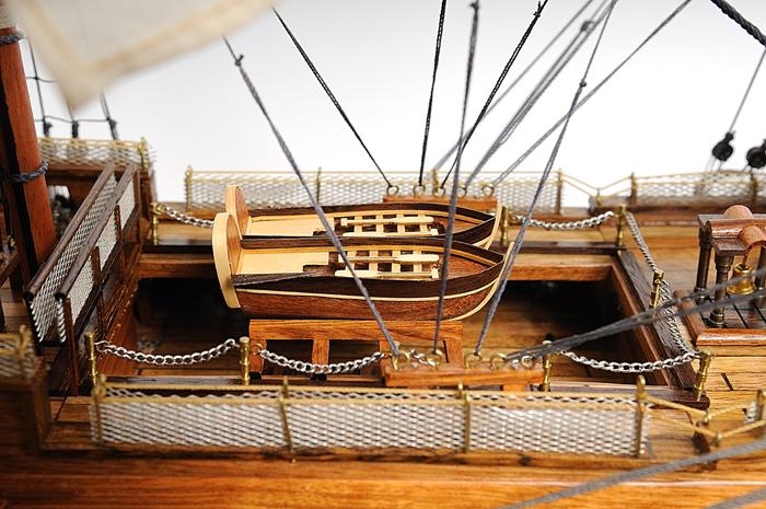 Ship Model Watercraft Traditional Antique HMS Victory Boats Sailing Wood Base-Image 18