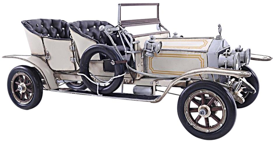 Model Car Transportation Traditional Antique 1909 Like Rolls Royce Ghost 1:10-Image 2