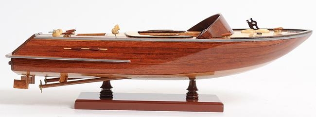 Model Motorboat Watercraft Traditional Antique Runabout Small Wood-Image 4