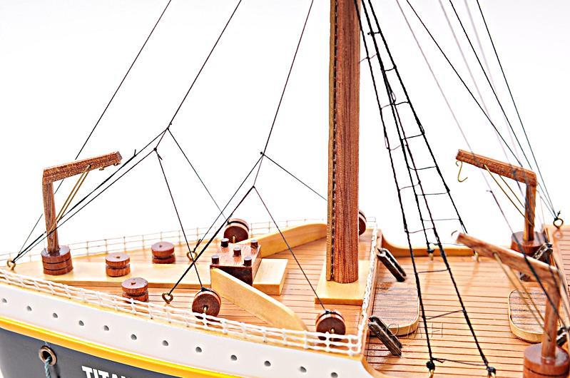 Ship Model Watercraft Traditional Antique Titanic Boats Sailing Medium Painted-Image 12
