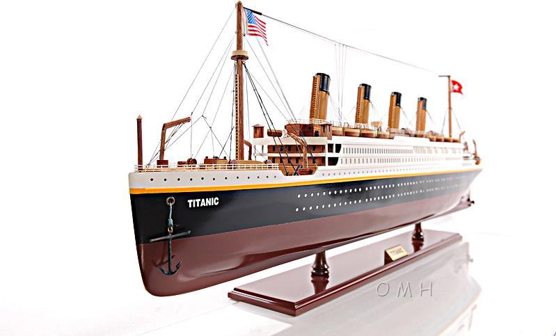 Ship Model Watercraft Traditional Antique Titanic Boats Sailing Medium Painted-Image 15