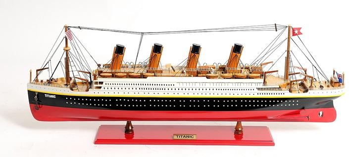 Ship Model Watercraft Traditional Antique Titanic Boats Sailing Medium Painted-Image 21