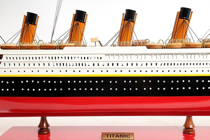 Ship Model Watercraft Traditional Antique Titanic Boats Sailing Medium Painted-Image 23
