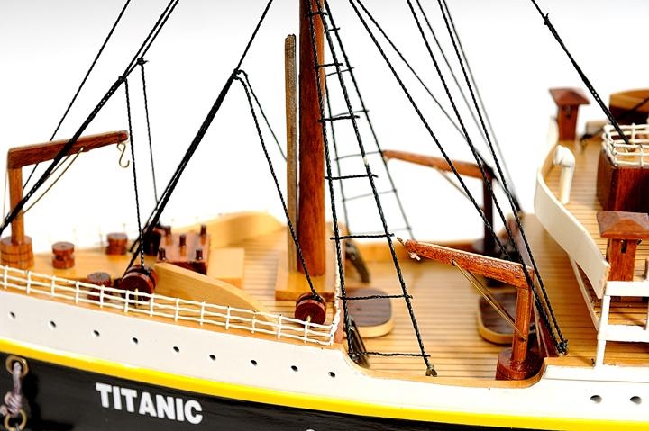 Ship Model Watercraft Traditional Antique Titanic Boats Sailing Medium Painted-Image 25