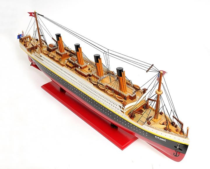 Ship Model Watercraft Traditional Antique Titanic Boats Sailing Medium Painted-Image 39