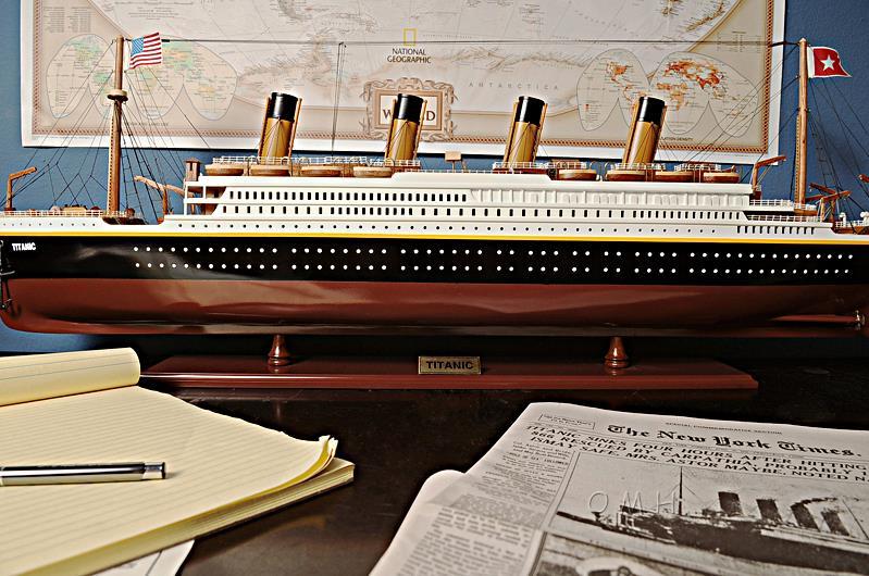 Ship Model Watercraft Traditional Antique Titanic Boats Sailing Medium Painted-Image 6