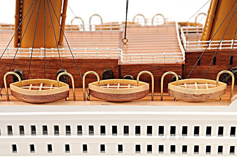 Ship Model Watercraft Traditional Antique Titanic Boats Sailing Medium Painted-Image 8