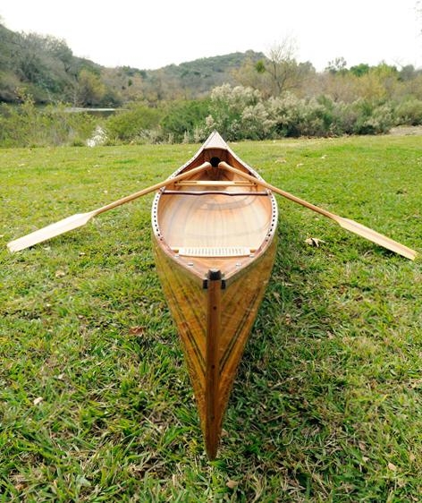 Canoe Traditional Antique 18-Ft Marine Varnish Fiberglass Epoxy Resin Western-Image 9