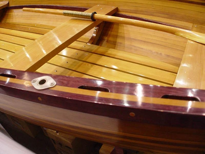 Dinghy Traditional Antique Real Whitehall 17-Ft 4-People Marine Varnish-Image 2