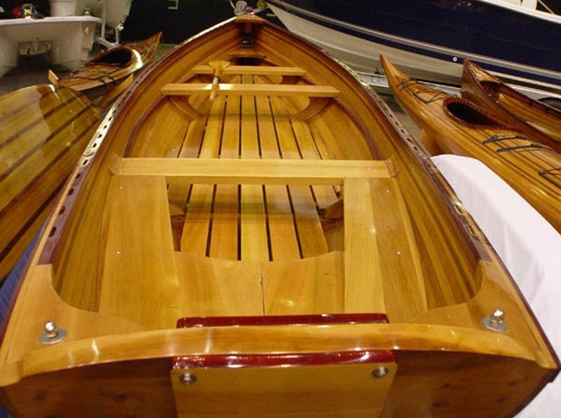 Dinghy Traditional Antique Real Whitehall 17-Ft 4-People Marine Varnish-Image 4