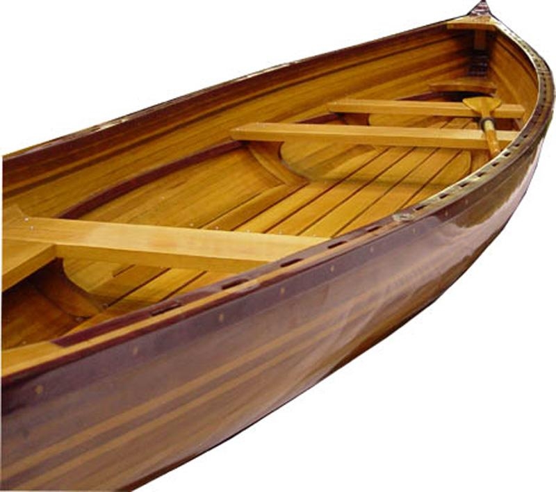 Dinghy Traditional Antique Real Whitehall 17-Ft 4-People Marine Varnish-Image 8