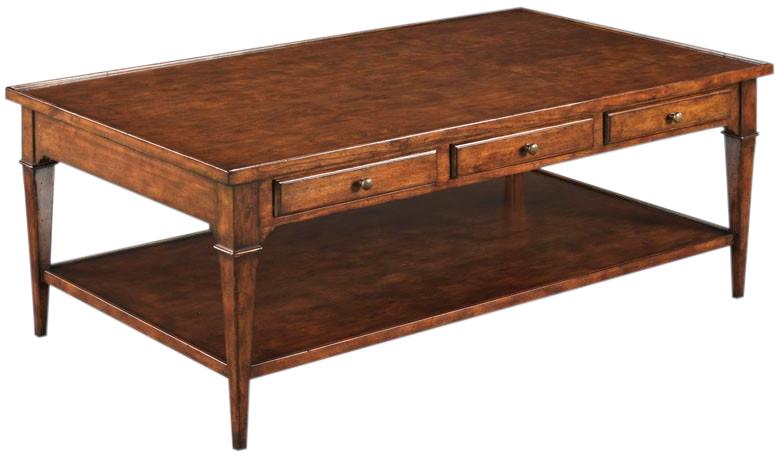 Cocktail Table Bordeaux Finish Cherry Rectangle Marseill WB-611-Image 2