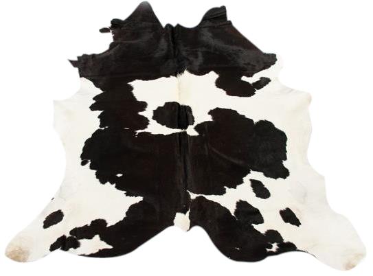 Cowhide BRAZILIAN Black White Hide Leather-Image 2